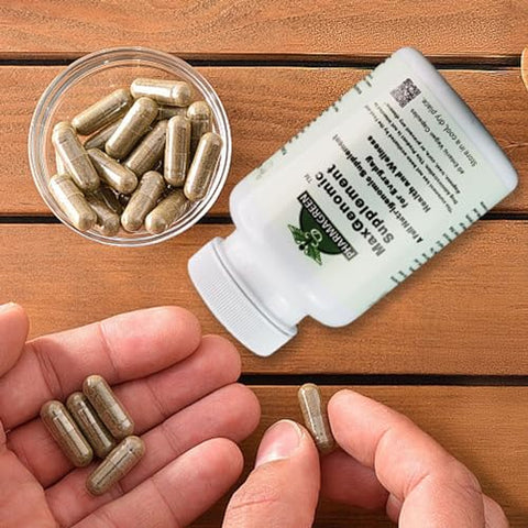 Maxgenomic - MaxGenomicTM: Suplemento Natural de Amplo Espectro para Saúde e Bem-Estar Diários. Composto por 9 Cogumelos Benéficos e 6 Ervas Benéficas. Inclui Lion’s Mane