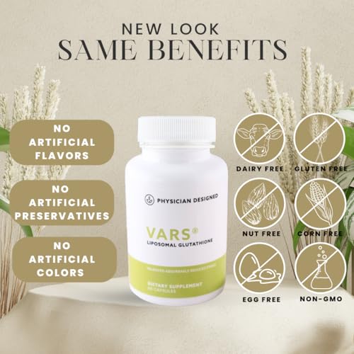 PD VARS - VARS Liposomal Glutationa – Cápsulas Antioxidantes Líquidas – Suplemento Alimentar para Energia, Imunidade e Anti-Envelhecimento