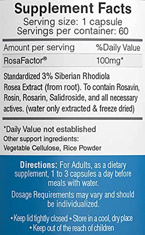 AMERIDEN INTERNATIONAL,Inc - Rosavin – Rhodiola rosea Siberiana 60 Cápsulas V 100mg