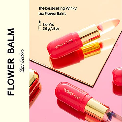 Flower Balm – Bálsamo Labial pH, Batom que Muda de Cor e Bálsamo Labial Tingido, Vegano – 10g - Winky Lux