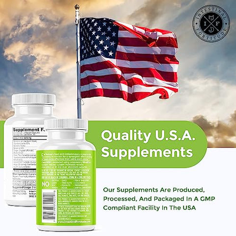 AI-5 – Suplemento Digestivo Herbal com CurcuWIN, Cúrcuma, Curcumina, Boswellia Serrata, Raiz de Gengibre | 100g - Intestinal Fortitude