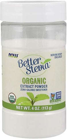 Foods Organic BetterStevia, 113g – Adoçante Natural Orgânico - NOW