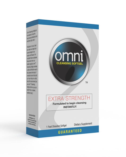 Omni Herbal Detox Cleanse Softgel: Desintoxicação Corporal Rápida, Remoção Rápida de Toxinas, Limpeza Herbal para Eliminar Toxinas, 1 Softgel de Ação Rápida - Wellgenix