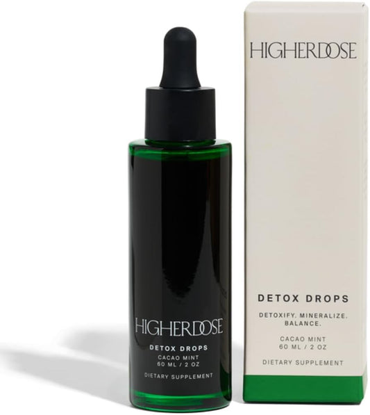 Detox Drops – Gotas Líquidas de Clorofila para Desintoxicação Diária – Marca HigherDOSE - HigherDOSE