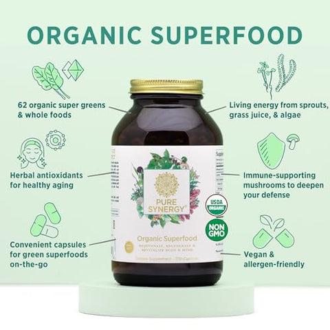 Cápsulas Superfood Orgânicas | Superfood Natural | 100g - PURE SYNERGY
