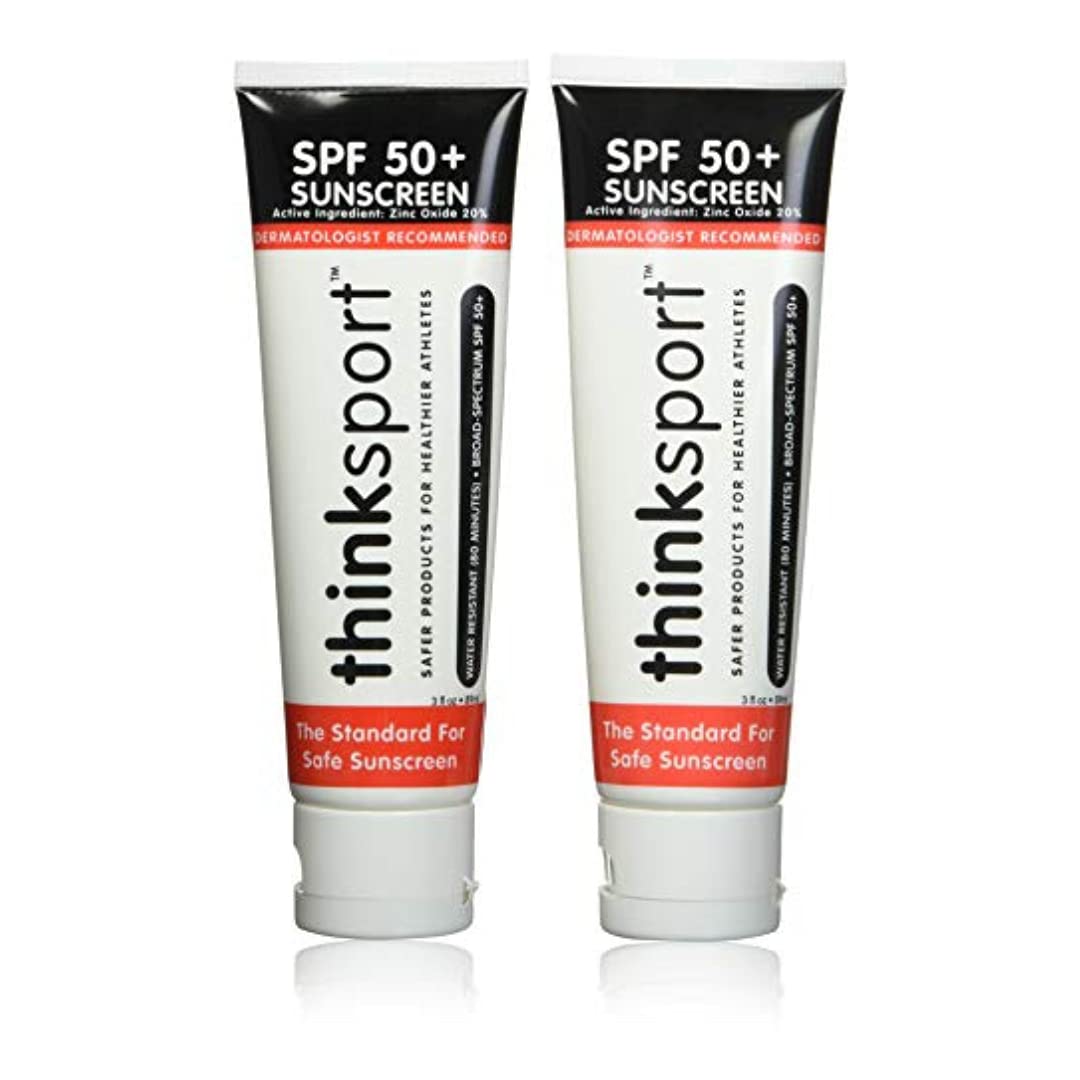 Protetor Solar Thinksport SPF 50 Plus, 3 Ounce-pack de 2 – Proteção Solar Avançada