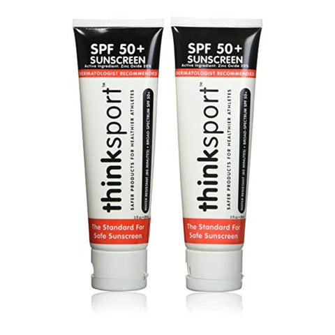 Protetor Solar Thinksport SPF 50 Plus, 3 Ounce-pack de 2 – Proteção Solar Avançada