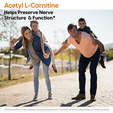 Doctor's BEST - Doctor’s Best Acetyl L-Carnitine: Energia, Memória, Foco, Humor – 120 Cápsulas Veganas, Livre de Glúten (DRB-00152)
