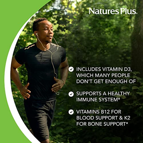 Source of Life Gold Multivitamínico – 90 Comprimidos – com Vitaminas D3, B12 – Melhor Marca de Produto - Natures Plus