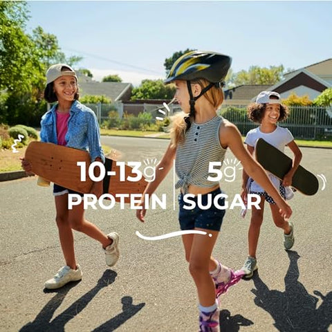 Barras de Wafer de Proteína e Barras de Proteína Power Crunch KIDS, Pacote Variado, (15 Unidades) Snacks de Alta Proteína com Sabor Delicioso - Power Crunch