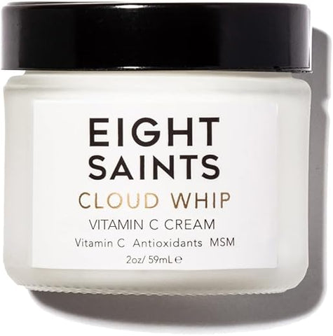 Skincare Cloud Whip Creme Hidratante Facial de Vitamina C, Creme Facial Natural e Orgânico para Mulheres, Creme Anti-Envelhecimento para Reduzir Linhas Finas e Rugas, 60g - Eight Saints