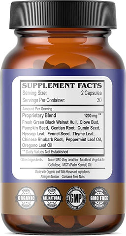 Daily Health - Kit Detox de Limpeza Intestinal Life Tree Purify Plus – 120 Cápsulas – Lactobacillus acidophillus – Herbal Natural para Saúde Digestiva
