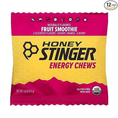 Energy Chew Orgânico de Smoothie de Frutas | Sem Glúten | 30g - Honey Stinger