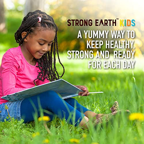 YUM-V'S - Strong Earth- Gomas Multivitamínicas Orgânicas para Crianças – Vitaminas em Goma