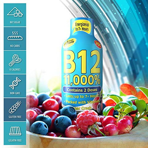 Shots Sabor de Frutas Vermelhas, Até 7 Horas de Energia, 57 ml, 48 Unidades - Vitamin Energy
