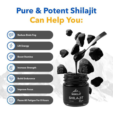 NuroJit - Shilajit Puro Resina 40g – Potencialize sua saúde com o melhor!