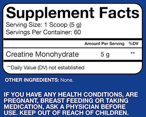 RSP NUTRITION - RSP Creatine Monohydrate – Pó de Creatina Micronizada Pura para Aumento de Força, Recuperação Muscular e Performance Masculina | RSP Nutrition