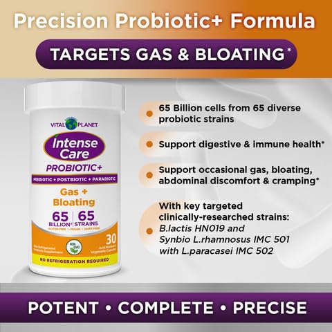 Cuidado Intenso para Gases – Fórmula Potente – 60 cápsulas - Vital Planet