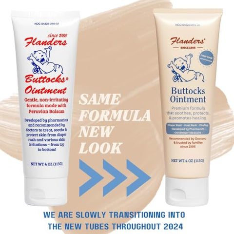 Flanders Buttocks Ointment - Pomada Flanders para Assaduras – Creme para Tratamento de Dermatite de Fraldas | 50g