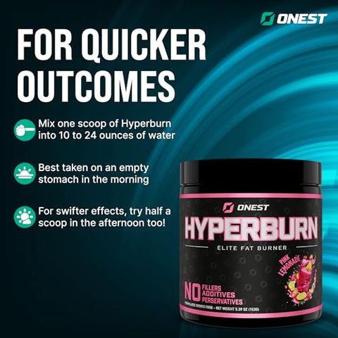 Hyperburn Thermogenic Powder – 153g (30 Porções) Aumento de Energia Potencializado - ONEST