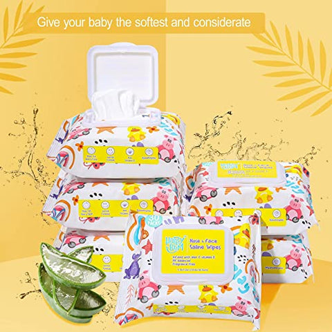 Lenços Umedecidos para Bebês, 180 Unidades, Sem Perfume, 18,8 x 18,3 cm, Hidratantes e Refrescantes, Uso Multiuso, Ideal para Viagens - HAPPY BUM