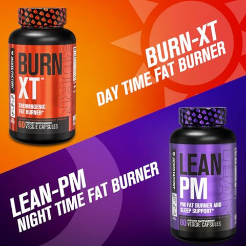 Lean PM – Queimador de Gordura Noturno e Auxílio ao Sono – 60 Cápsulas - Jacked Factory