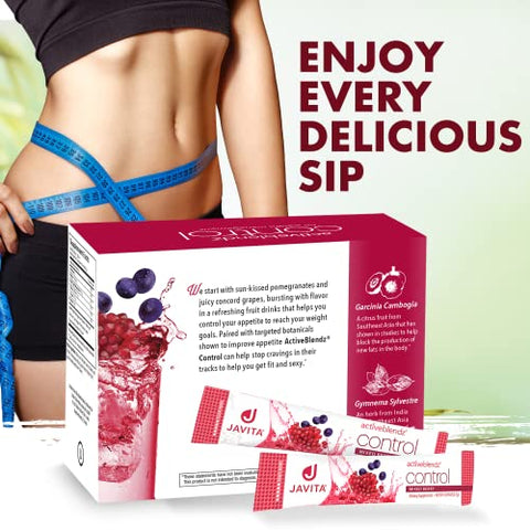 ActiveBlendz Control Pó de Romã – Bebida Instantânea de Frutas Feita de Uva | Marca Javita - Javita