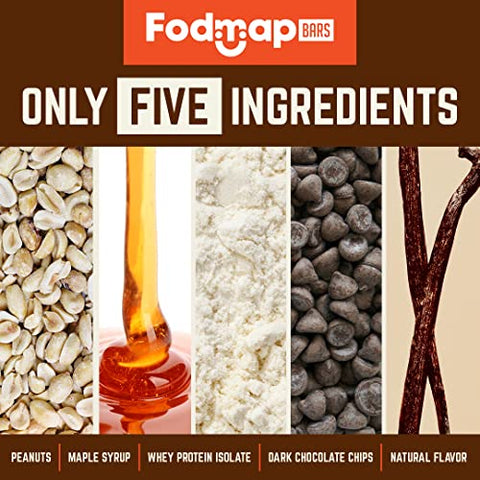 Barras Fodmazing Fodmap, Chocolate Amargo com Manteiga de Amendoim, 12 Unidades, Barras de Lanche com Alto Teor de Proteína