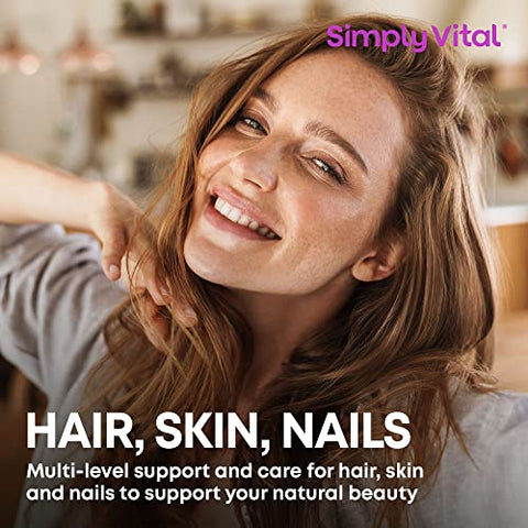 SimplyVital - Vitaminas de Biotina para Cabelo e Pele – Fortaleça e Revitalize | Marca XYZ