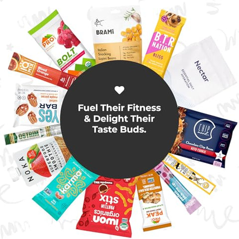 BUNNY · JAMES · - Caixa de Snacks Fitness para Levar – Snacks Fitness de Alta Proteína Sortidos – Variedade de Snacks para Estilos de Vida Ativos – Snacks Práticos e Deliciosos para Entusiastas da Saúde
