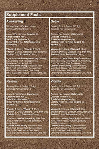 CLEANSE on the go - Limpeza rápida – Suco Detox de 3 dias – Basta adicionar água – 21 pacotes em pó