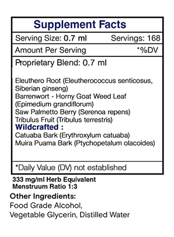 Secrets of the Tribe - Segredos da Tribo – Vigor Tribal, Extrato Líquido Alcoólico de Gota de Mistura de Suplemento Herbal, Suporte para Bem-Estar Masculino (118 ml)