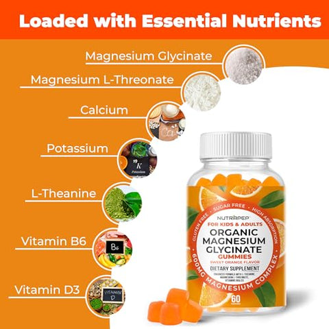 NutraPep - Gomas de Magnésio Glicinato para Crianças – Saúde e Bem-Estar Infantil