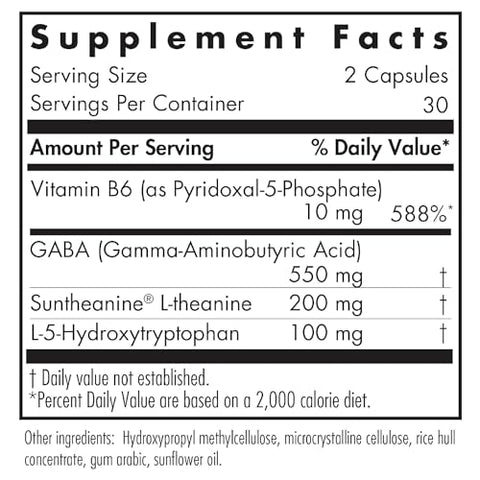 Zen Sleep – Suporte para um Sono Saudável, P5P, 5-HTP, GABA, L-Theanine, Equilíbrio do Sistema Nervoso, Cápsulas Vegetarianas – 60 Unidades - Allergy Research Group