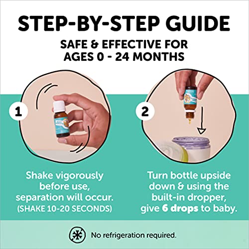 Baby Probiotic Drops: Probióticos para Saúde Digestiva e Suporte Imunológico, para Bebês de 0 a 24 Meses, Vegano, Sem Glúten, Testado por Pediatras (Fornecimento de 30 Dias) - SmartyPants