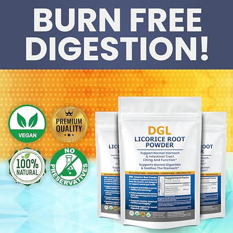 Kidney Restore - DGL Extrato de Alcaçuz em Pó para Restauração Digestiva e Reparo do Intestino Permeável – 2-Pack