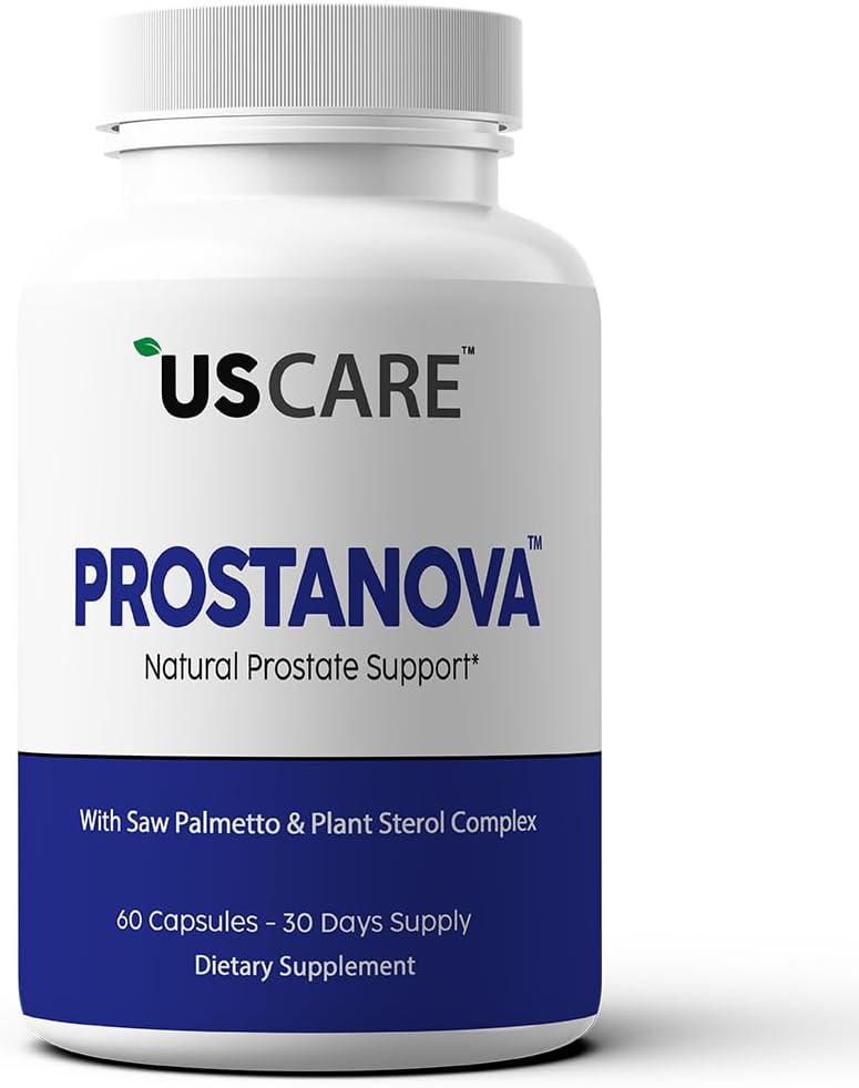 USCare Nutrition - Prostanova – Suporte Natural para a Próstata – 60 cápsulas – 100% Natural – Fórmula Avançada – Saúde Masculina – 60g