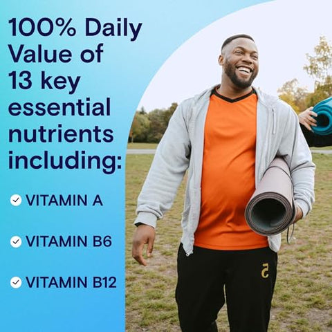 ONE A DAY - Multivitamínico Diário One A Day para Homens, Essenciais Diários, Comprimido Multivitamínico para Homens, Suporta Função Muscular Saudável, Energia Física e Saúde Imunológica com Vitamina B12, Vitamina C e