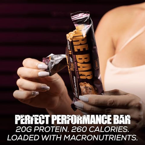 MRE Bar de Proteína, Bolo Alemão de Chocolate – Contém Óleo MCT 20g de Proteína de Alimentos Integrais – Fácil Digestão, Barra de Substituição de Refeição com Baixo Teor de Açúcar e Equilíbrio de Macros (12 Barras) - REDCON1