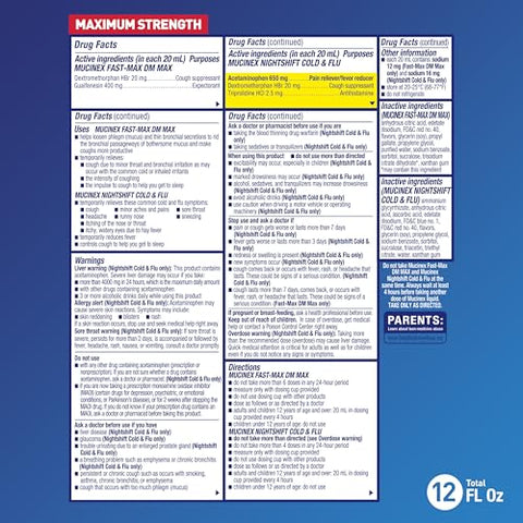 FastMax DM Max Cold – Alívio rápido para o resfriado com tosse seca – 120ml - Mucinex