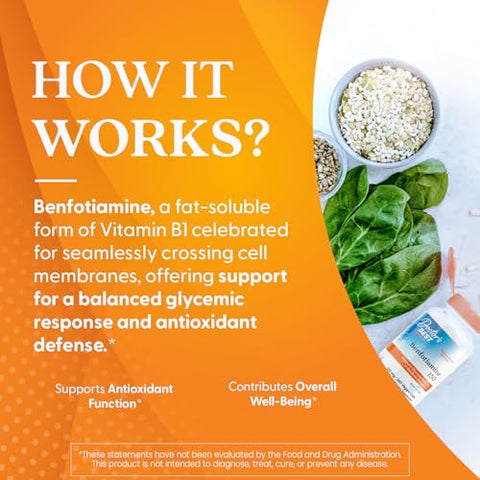 Doctor's BEST - Doctor’s Best Benfotiamine 150 com BenfoPure – Ajuda a Manter o Metabolismo da Glicose, Não-OGM, Vegano, Livre de Glúten e Soja, 150 mg, 360 Cápsulas Vegetais