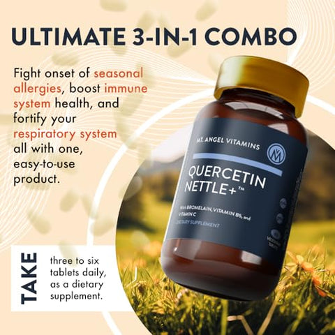 Quercetina Urtiga – Suporte para Bem-Estar de Alergias - Mt. Angel Vitamins