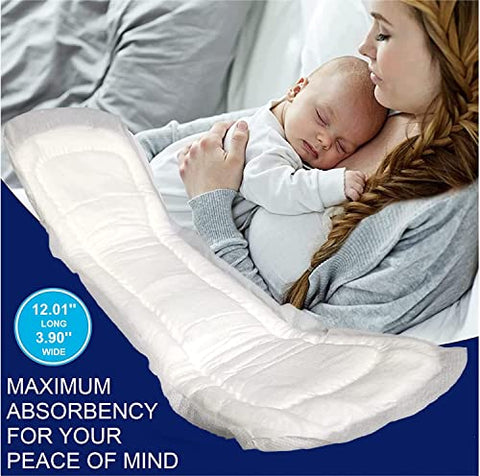 Vakly - Absorventes Pós-Parto Maternidade [Pacote com 56] – Alta Absorção para Fluxo Intenso – Macios e Descartáveis – 4 Pacotes