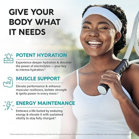 NUTRAHARMONY - Pílulas de Sal com Magnésio, Cloreto de Potássio, Sódio e Vitaminas D  | Fórmula Avançada para Saúde e Bem-Estar