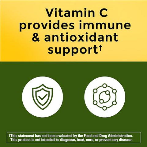 Cranberry 500mg com Vitamina C para Imunidade – Suplemento de Cranberry com Vitamina C – 60 cápsulas - Nature Made