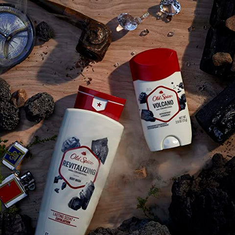 Gel de Banho Revitalizante com Carvão Ativado, 30 ml (Pacote com 4) - Old Spice