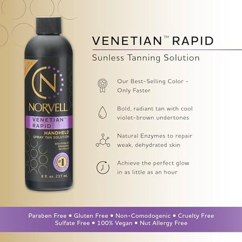 Venetian One – Solução Autobronzeadora Premium, 8 fl.oz. (237 ml) - Norvell