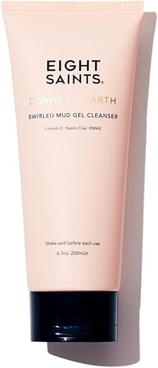 Gel de Limpeza Facial de Lama Down To Earth, Natural e Orgânico, Suave e Eficaz Anti-Envelhecimento Diário, Removedor de Maquiagem, Limpeza Facial Nutritiva e Hidratante, 100g - Eight Saints