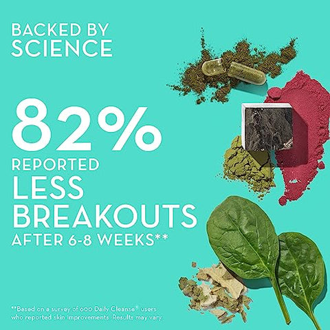 Digest and Detox – Flatter Me: 18 Enzimas Digestivas para Apoiar a Quebra de Alimentos e Limpeza Diária. Ervas Detoxificantes e Algas Orgânicas para um Detox Natural e Pele Limpa - HUM