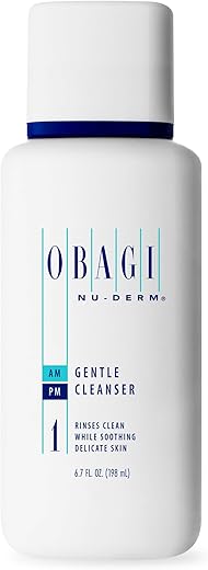 Obagi Nu-Derm Gentle Face Cleanser – Limpeza Facial Diária para Pele Normal a Seca, Remove Suavemente Sujeira, Oleosidade, Maquiagem e Impurezas, 200ml